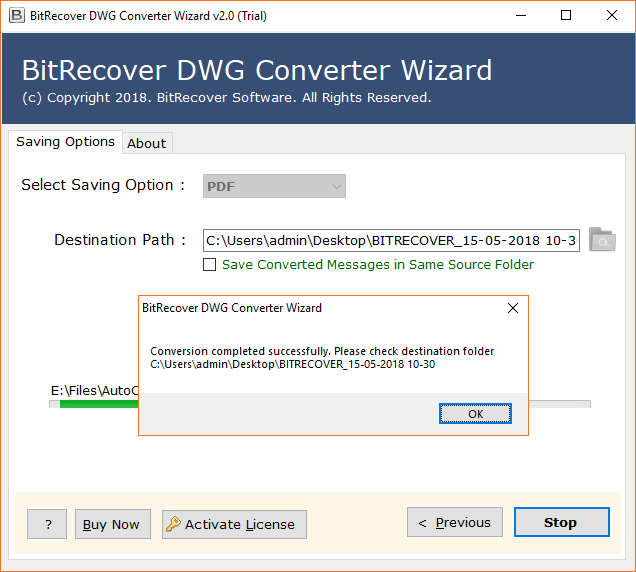 Start to convert DWG to JPG high resolution images