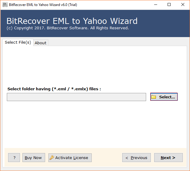 EML to Yahoo Mail Converter  software