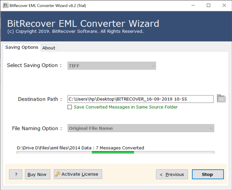 EMLX file to TIF migration