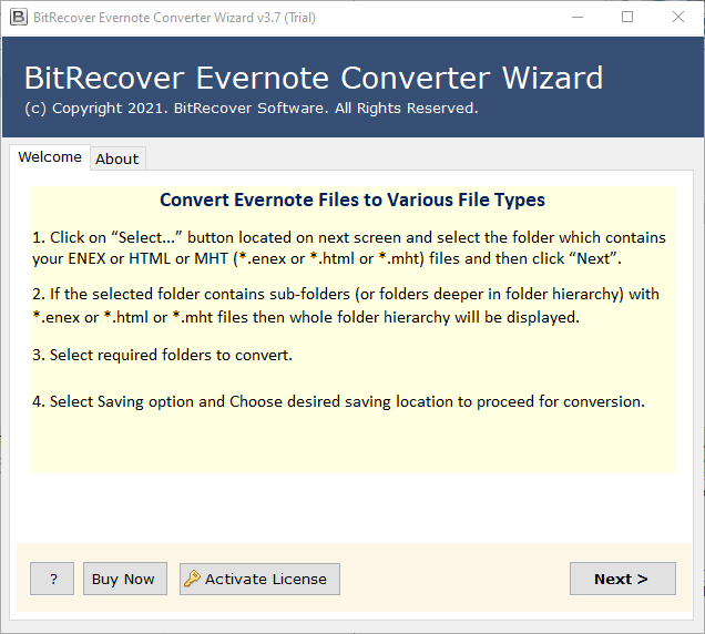 download Evernote to RTF Converter