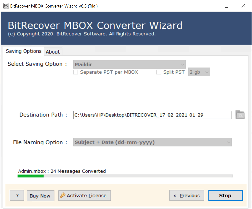 MBOX to Maildir Conversion