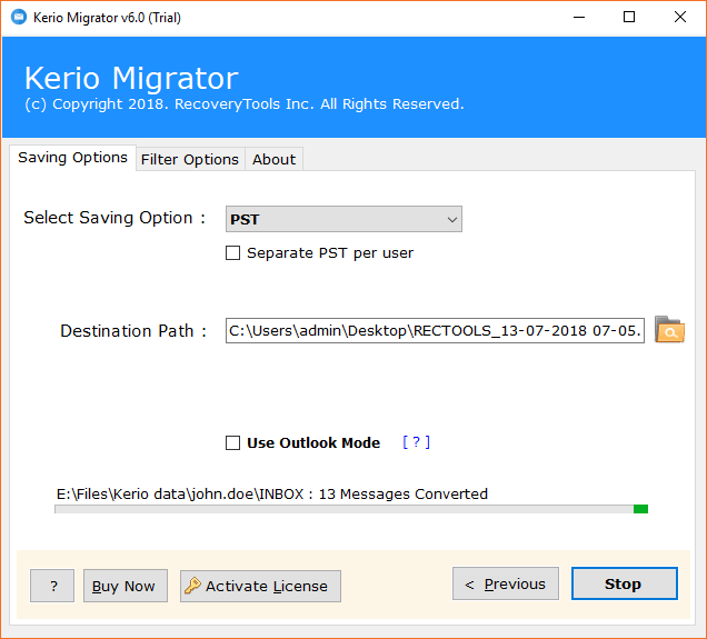 kerio File Conversion