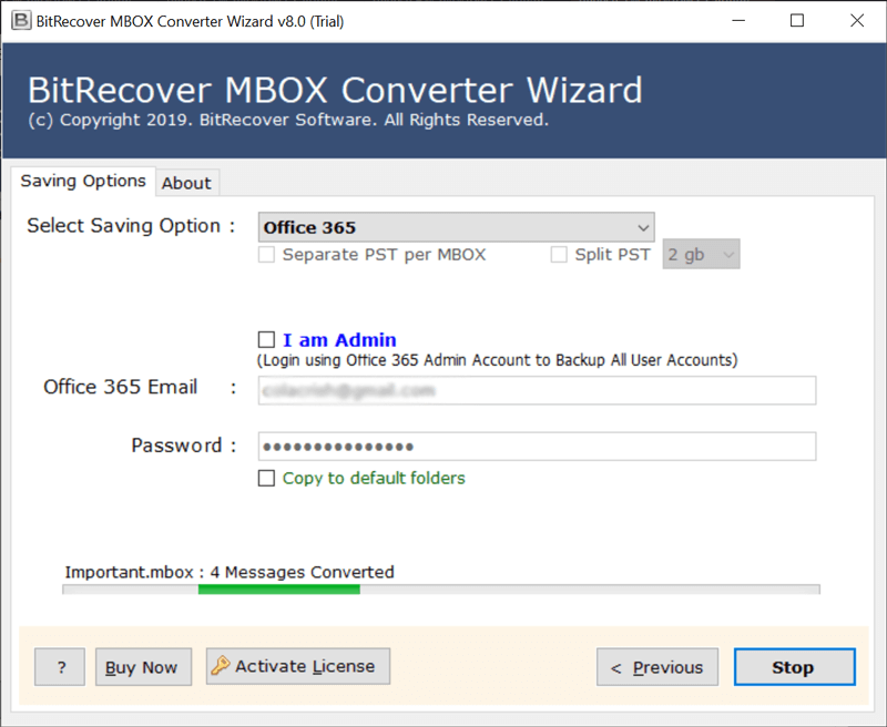 mbox to office 365 migrator