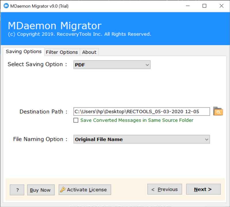 MDaemon Migrator tool