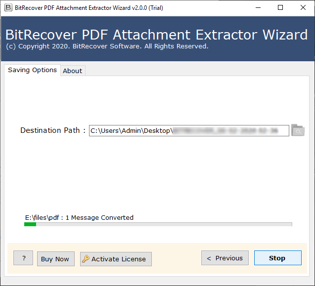 Start PDF Attachment Extraction