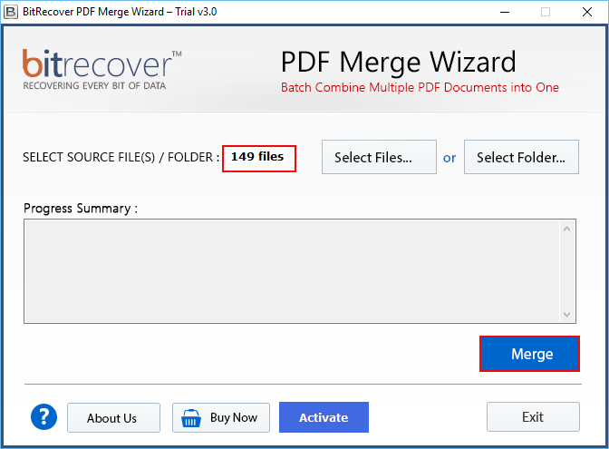 Merge PDF documents without acrobat