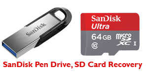 sandisk pen drive, sd card recovery
