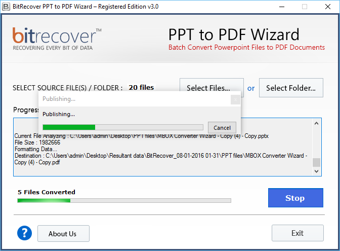 Export PowerPoint to PDF