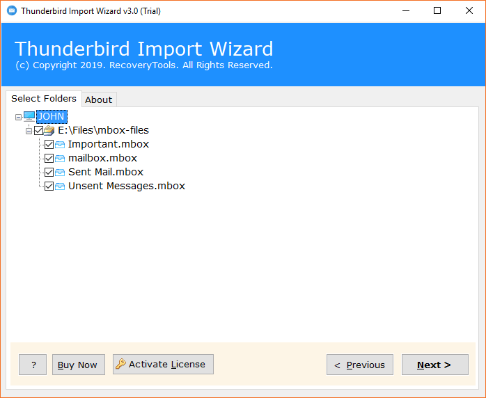 enable desired folders