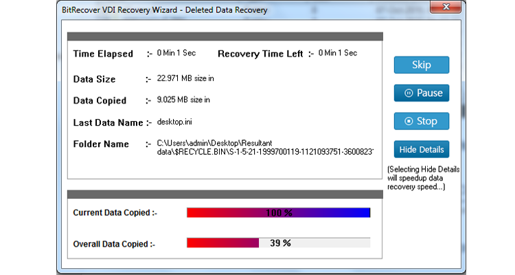 Recovering deleted files from VirtualBox Disk Image
