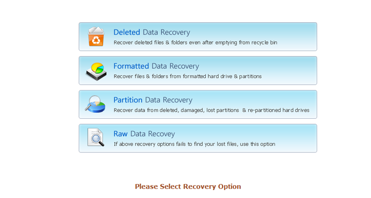 four different recovery modes