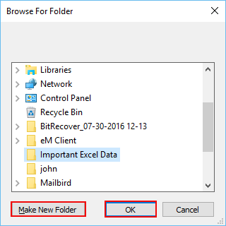 select required files